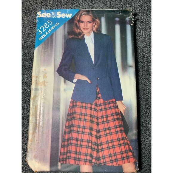 Butterick Misses Jacket Skirt Sewing Pattern sz 8-12 3285 - uncut - Picture 1 of 10